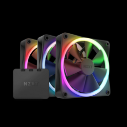 NZXT F120 RGB schwarz | 3er-Pack 120mm Gehäuselüfter