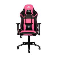 ONE Gaming Stuhl Pro Pink in edlem Kunstleder in den Farben Pink und Schwarz