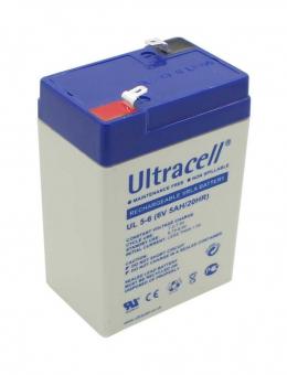 Original Ultracell bgl. Fiamm FG10451 für Handlampe Amperlux 2931 Famosa Feber Aroma 3-FM-4 3-FM-4,5
