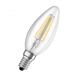 OSRAM 5,5-W-LED-Kerzenlampe, E14, 806 lm, warmweiß, klar