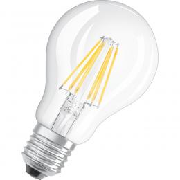 OSRAM 6,5-W-Filament-LED-Lampe E27, klar, warmweiß
