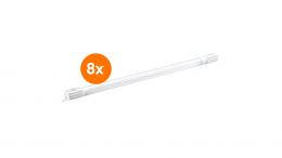 Osram 8er-Set TubeKIT LED 1200 mm, 19 W, 1900 lm, warmweiß