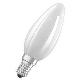 OSRAM Hocheffiziente 2,5-W-LED-Kerzenlampe SUPERSTAR+, E14, 470 lm, 2700 K, 188 lm/W, FR, EEK B
