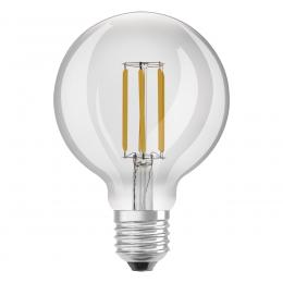 OSRAM Hocheffiziente 4-W-Filament-LED-Lampe GLOBE95, E27, 840 lm, warmweiß, 3000 K, EEK A
