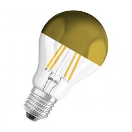 OSRAM LED Mirror Gold 4-W-Filament-LED-Lampe E27 mit Goldkuppe, 420 lm