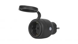 OSRAM SMART+ Smart Home Outdoor Plug mit Energiemessung, WLAN, Matter, schwarz