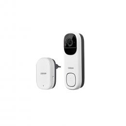 OSRAM SMART+ Smart Home WLAN-Türklingel mit Kamera, 2K, Akku, IP66, Weiß