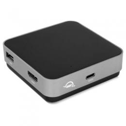 OWC USB-C Travel Thunderbolt 3 Dockingstation, 5 Ports, Display-Anschlüsse mit bis zu 4K-Auflösung, Bis zu 100 W Pass-Through-Leistung