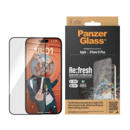 PanzerGlass™ Re:fresh Displayschutz iPhone 15 Plus | Ultra-Wide Ultra-Wide Fit m. EasyAligner