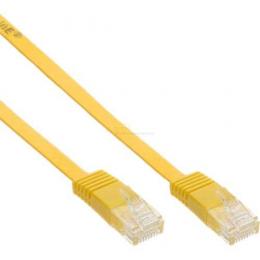 Patchkabel CAT6e U/UTP RJ45   2m gelb flach  Retail   