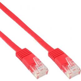 Patchkabel CAT6e U/UTP RJ45   2m rot flach  Retail   