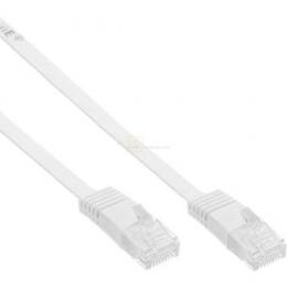 Patchkabel CAT6e U/UTP RJ45   2m weiss flach  Retail   