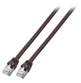 Patchkabel RJ45, S/FTP, Cat.6, PVC, kurze Tlle, UL, 10m, schwarz