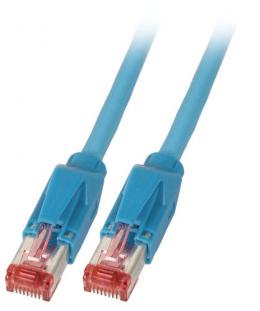 Patchkabel RJ45, S/FTP, Cat.6A, TM21, Dtwyler 7702, 25m, blau