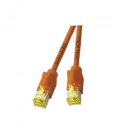 Patchkabel RJ45, S/FTP, Cat.6A, TM31, UC900, 0,4m, orange