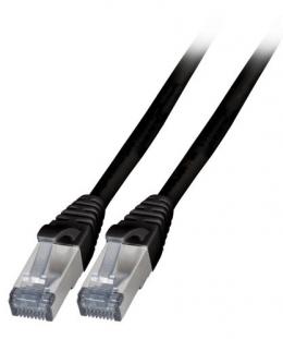 Patchkabel RJ45, S/FTP, Cat.6A, TPE, 10m, schwarz