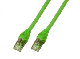 Patchkabel RJ45, SF/UTP, Cat.5e, PUR, 0,5m, RAL6018 grn