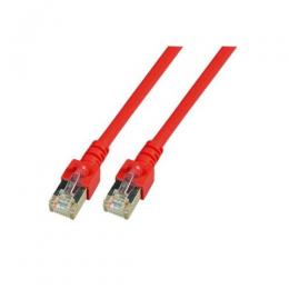 Patchkabel RJ45, SF/UTP, Cat.5e, PVC, CCA, 0.5m, rot