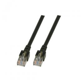 Patchkabel RJ45, SF/UTP, Cat.5e, PVC, CCA, 0.5m, schwarz