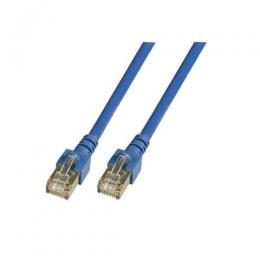 Patchkabel RJ45, SF/UTP, Cat.5e, PVC, CCA, 15m, blau