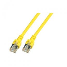 Patchkabel RJ45, SF/UTP, Cat.5e, PVC, CCA, 15m, gelb