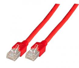 Patchkabel RJ45, SF/UTP, Cat.5e, TM11, UC300, 0,5m, rot