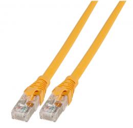 Patchkabel RJ45, U/FTP, Cat.6A, AWG26/7, LSZH, 10m, gelb