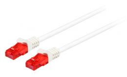 Patchkabel RJ45, U/UTP, Cat.6, LSZH, 20m, wei