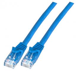 Patchkabel RJ45, U/UTP, Cat.6, LSZH, CCA, 15m, blau