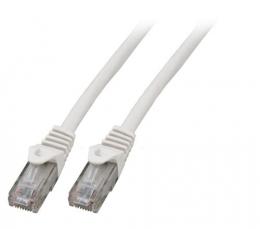 Patchkabel RJ45, U/UTP, Cat.6, LSZH, CCA, 20m, wei