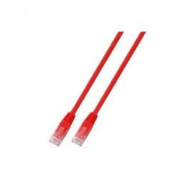 Patchkabel RJ45, U/UTP, Cat.6, PVC, CCA, 0.5m, rot