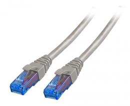 Patchkabel RJ45, U/UTP, Cat.6A, LSZH, Premium, 500MHz, 1,5m, grau