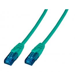 Patchkabel RJ45, U/UTP, Cat.6A, PVC, CCA, 0.5m, grn