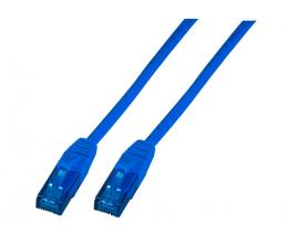 Patchkabel RJ45, U/UTP, Cat.6A, PVC, CCA, 1.5m, blau