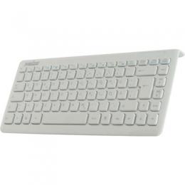 Perixx PERIBOARD-407 DE W, Mini USB-Tastatur, wei