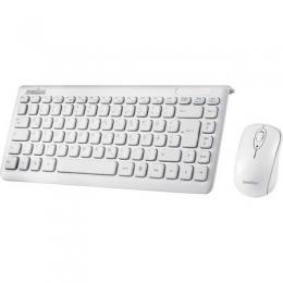 Perixx PERIDUO-707 PLUS DE W, Mini Tastatur und Maus Set, schnurlos, wei