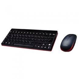 Perixx PERIDUO-712 DE B, Mini Tastatur und Maus Set, schnurlos, schwarz