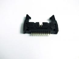 Pfostenstecker, 2x 10-polig, gerade, mit Halterklammern