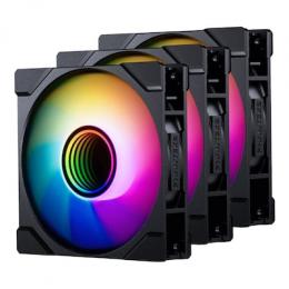 PHANTEKS M25-120 Gen2 PWM DRGB Reverse Blade 3er-Pack schwarz | Gehäuselüfter
