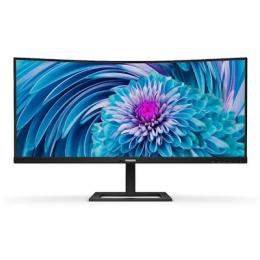 Philips 346E2CUAE Curved Office Monitor - UWQHD, USB-C