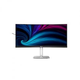 Philips 34B2U5600C/00 Office Monitor -34 Zoll WQHD Curved Monitor, höhenverstellbar (3440x1440, 120Hz, HDMI, DisplayPort, USB-C (100W PD), RJ45, USB H