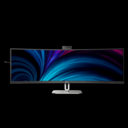 Philips 49B2U5900CH 49 Zoll - Curved DQHD Office Monitor VA-Panel, DQHD, 75 Hz, 4ms, USB-C, KVM-Switch, Webcam, Lautsprecher, Hö