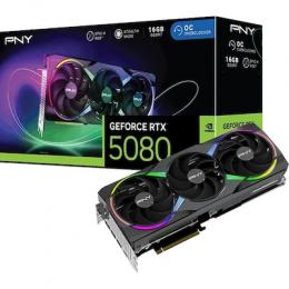 PNY GeForce RTX 5080 ARGB Epic-X RGB Overclocked Triple Fan - 16GB GDDR7, HDMI, 3x DP