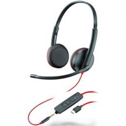Poly Plantronics Blackwire 3225 Headset, Stereo, USB-C und 3,5mm -Klinke, Unified Communication optimiert