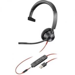 Poly Plantronics Blackwire 3315 Headset, Mono, USB-A und 3,5mm- Klinke, Unified Communication optimiert