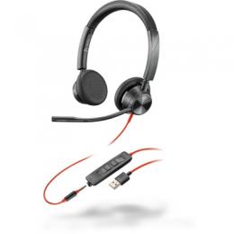 Poly Plantronics Blackwire 3325 Headset, Stereo, USB-A, 3,5mm Klinke, Unified Communication optimiert