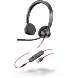 Poly Plantronics Blackwire 3325-M Headset, Stereo, USB-A, 3,5mm- Klinke, Unified Communication optimiert