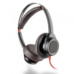 Poly Plantronics Blackwire 7225 Headset, Stereo, USB-A, schwarz, inkl. Tragetasche, Unified Communication optimiert