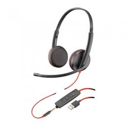 POLY PLANTRONICS BLACKWIRE Headset C3225, Kabelgeb., Stereo, USB-A, Optimiert für Unified Communication