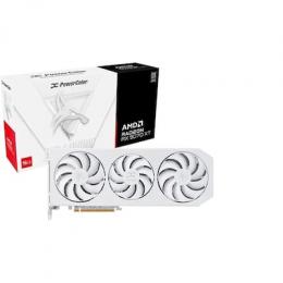 PowerColor Radeon RX 9070 XT OC Hellhound Spectral White B-Ware - 16GB GDDR6, 1x HDMI, 3x DP